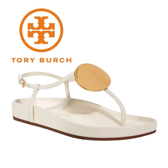 Tory Burch Shoes - Tory Burch Patos Leather Thong Slingback Sandals Sz 7